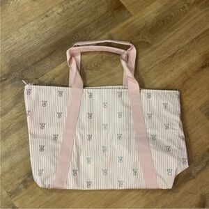 NWT VICTORIA'S SECRET VS HERITAGE STRIPE TOTE BAG2